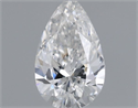Diamante Natural 0.25 quilates, De pera , Color E, claridad VS2 y certificado GIA