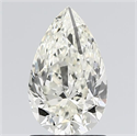 Natural Diamond 1.50 Carats, Pear with  Cut, L Color, VS2 Clarity and Certified by GIA