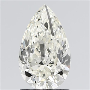 Picture of Natural Diamond 1.50 Carats, Pear with  Cut, L Color, VS2 Clarity and Certified by GIA