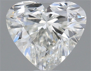 Picture of Natural Diamond 0.50 Carats, Heart with  Cut, I Color, VS2 Clarity and Certified by GIA