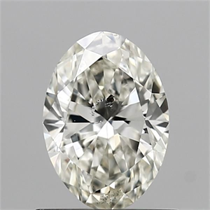 Picture of Natural Diamond 0.82 Carats, Oval with  Cut, K Color, SI2 Clarity and Certified by GIA