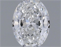 Natural Diamond 0.18 Carats, Oval with  Cut, E Color, SI2 Clarity and Certified by GIA