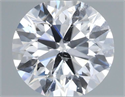 Natural Diamond 0.70 Carats, Round with Very Good Cut, D Color, SI2 Clarity and Certified by IGI