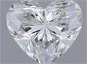 Natural Diamond 0.30 Carats, Heart with  Cut, F Color, VS1 Clarity and Certified by GIA