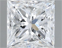 Diamante Natural 0.50 quilates, Princesa , Color E, claridad SI1 y certificado GIA