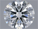Natural Diamond 0.71 Carats, Round with Excellent Cut, F Color, SI2 Clarity and Certified by IGI