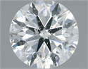 Natural Diamond 0.70 Carats, Round with Excellent Cut, G Color, I1 Clarity and Certified by IGI