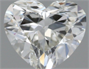 Natural Diamond 0.51 Carats, Heart with  Cut, I Color, VS2 Clarity and Certified by GIA