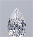 Natural Diamond 0.30 Carats, Pear with  Cut, D Color, VS2 Clarity and Certified by GIA