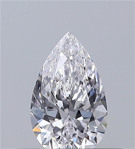 Picture of Natural Diamond 0.30 Carats, Pear with  Cut, D Color, VS2 Clarity and Certified by GIA