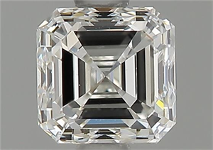 Picture of Natural Diamond 0.89 Carats, Asscher with  Cut, G Color, VS2 Clarity and Certified by GIA