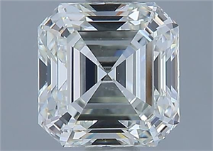 Picture of Natural Diamond 0.85 Carats, Asscher with  Cut, I Color, VVS1 Clarity and Certified by GIA