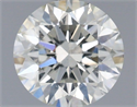 Natural Diamond 0.70 Carats, Round with Excellent Cut, H Color, SI2 Clarity and Certified by IGI