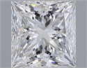 Diamante Natural 1.53 quilates, Princesa , Color E, claridad VS2 y certificado GIA
