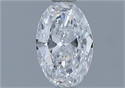 Natural Diamond 0.54 Carats, Oval with  Cut, E Color, VS1 Clarity and Certified by GIA