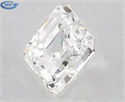 Natural Diamond 0.91 Carats, Asscher with  Cut, H Color, VS2 Clarity and Certified by GIA