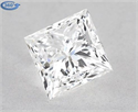 Natural Diamond 0.90 Carats, Princess with  Cut, E Color, VS2 Clarity and Certified by GIA