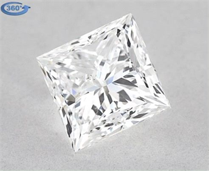 Foto Diamante Natural 0.90 quilates, Princesa , Color E, claridad VS2 y certificado GIA de
