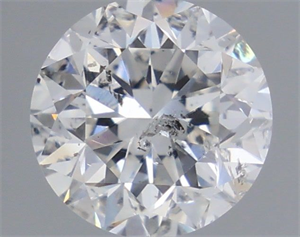Picture of Natural Diamond 0.80 Carats, Round with Fair Cut, F Color, SI2 Clarity and Certified by HRD