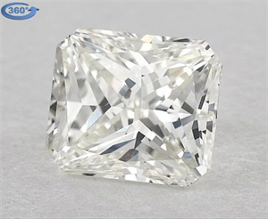 Picture of Natural Diamond 0.91 Carats, Radiant with  Cut, K Color, VS1 Clarity and Certified by GIA