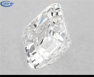 Picture of Natural Diamond 0.91 Carats, Asscher with  Cut, E Color, VS2 Clarity and Certified by GIA