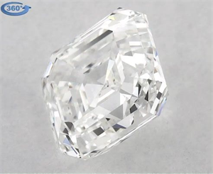 Picture of Natural Diamond 0.90 Carats, Asscher with  Cut, G Color, VVS2 Clarity and Certified by GIA