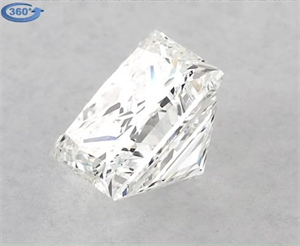 Picture of Natural Diamond 0.60 Carats, Princess with  Cut, I Color, VVS2 Clarity and Certified by GIA