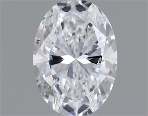 Foto Diamante Natural 0.40 quilates, Ovalado , Color D, claridad SI2 y certificado GIA de