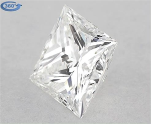 Picture of Natural Diamond 0.90 Carats, Princess with  Cut, G Color, VVS1 Clarity and Certified by GIA
