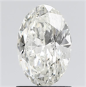 Natural Diamond 1.33 Carats, Oval with  Cut, J Color, SI2 Clarity and Certified by GIA