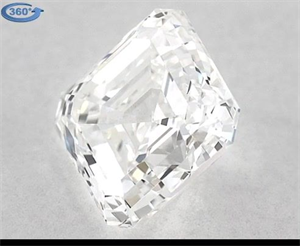 Foto Diamante Natural 0.90 quilates, Asscher , Color H, claridad VVS2 y certificado GIA de