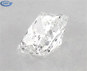Picture of Natural Diamond 0.79 Carats, Princess with  Cut, F Color, VS1 Clarity and Certified by GIA