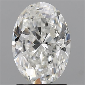 Picture of Natural Diamond 1.52 Carats, Oval with  Cut, G Color, I1 Clarity and Certified by GIA