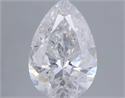 Natural Diamond 1.00 Carats, Pear with  Cut, D Color, I1 Clarity and Certified by IGI