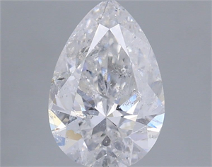 Picture of Natural Diamond 1.00 Carats, Pear with  Cut, D Color, I1 Clarity and Certified by IGI