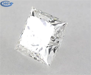 Picture of Natural Diamond 0.90 Carats, Princess with  Cut, G Color, VS1 Clarity and Certified by GIA