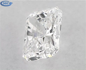Picture of Natural Diamond 0.80 Carats, Radiant with  Cut, E Color, VVS2 Clarity and Certified by GIA
