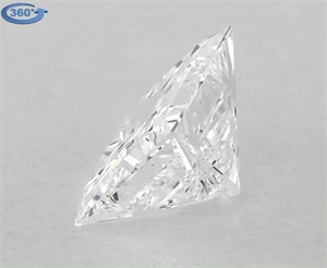Picture of Natural Diamond 0.52 Carats, Princess with  Cut, D Color, VS2 Clarity and Certified by GIA