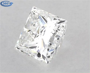 Foto Diamante Natural 0.91 quilates, Princesa , Color E, claridad SI1 y certificado GIA de
