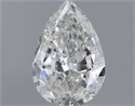 Natural Diamond 0.30 Carats, Pear with  Cut, G Color, SI2 Clarity and Certified by IGI