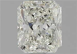 Picture of Natural Diamond 0.93 Carats, Radiant with  Cut, J Color, VS2 Clarity and Certified by GIA