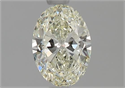 Natural Diamond 0.90 Carats, Oval with  Cut, L Color, SI1 Clarity and Certified by GIA