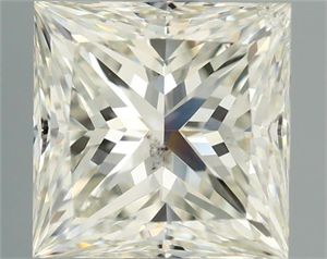Picture of Natural Diamond 2.02 Carats, Princess with  Cut, J Color, SI2 Clarity and Certified by GIA