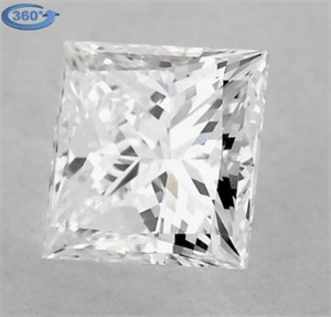 Foto Diamante Natural 0.90 quilates, Princesa , Color E, claridad VS1 y certificado GIA de