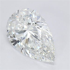 Picture of Natural Diamond 2.51 Carats, Pear with  Cut, E Color, VS2 Clarity and Certified by GIA