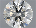 Natural Diamond 0.70 Carats, Round with Excellent Cut, J Color, SI2 Clarity and Certified by IGI