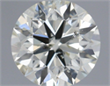 Natural Diamond 0.73 Carats, Round with Excellent Cut, J Color, SI2 Clarity and Certified by IGI
