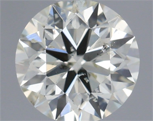 Picture of Natural Diamond 0.73 Carats, Round with Excellent Cut, J Color, SI2 Clarity and Certified by IGI