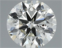 Natural Diamond 0.70 Carats, Round with Excellent Cut, J Color, SI2 Clarity and Certified by IGI