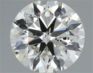 Picture of Natural Diamond 0.70 Carats, Round with Excellent Cut, J Color, SI2 Clarity and Certified by IGI
